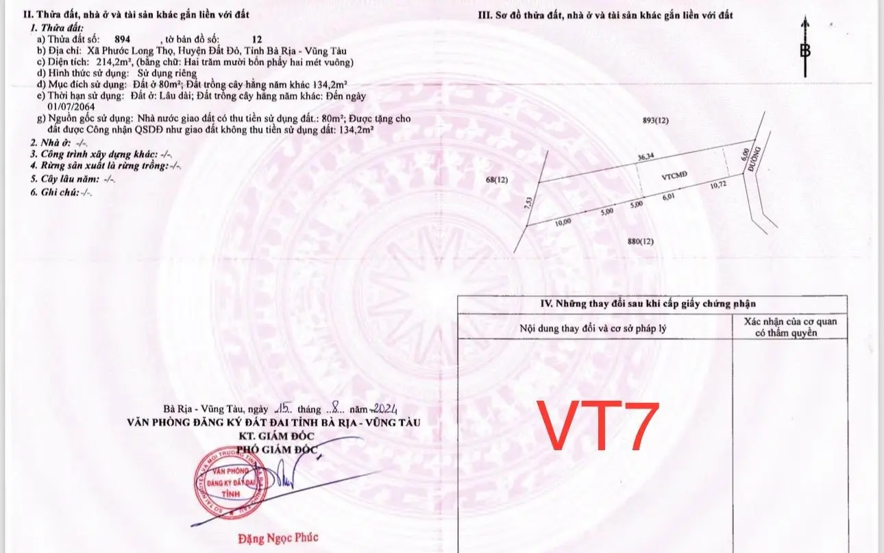 Bán đất đẹp tại sát đường phạm hùng, giá cực chất, 313m2. sát kcn đất đỏ. lh 0973 307 ***