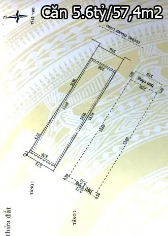 Bán nhà mặt tiền hướng Đông Nam đường Thanh Long, Q. Hải Châu, giá 5.75 tỷ/57,4m2