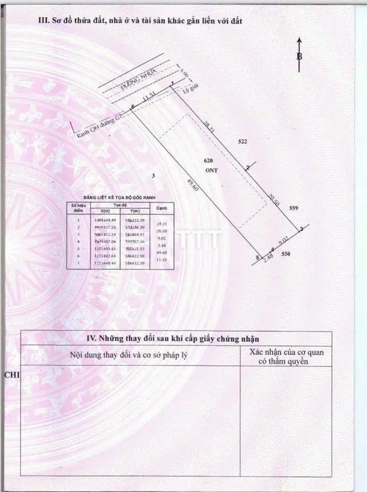 Chủ gửi bán miếng đất 560m2 Phước Thạnh mặt Q22 vào 1km