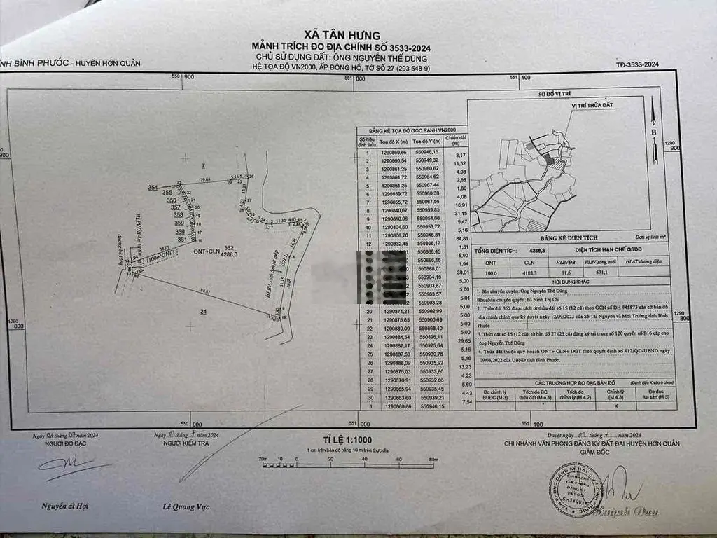 CHÍNH CHỦ GỬI BÁN MIẾNG ĐẤT 4300m2 GIÁ 620TR THÍCH HỢP ĐẦU TƯ LÀM NHÀ