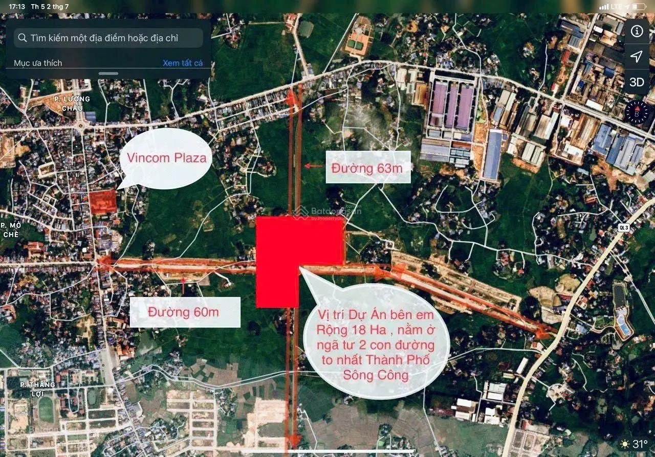 Bán đất nền dự án tại Danko Avenue, 1,75 tỷ, 96 m2, Thái Nguyên