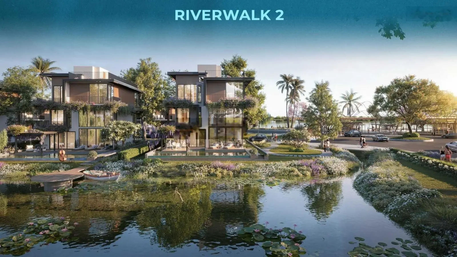 Biệt thự đơn lập hướng Đông Nam - 384 m2 đất, Khu River Walk 2 - đẹp nhất Eco Village Saigon River