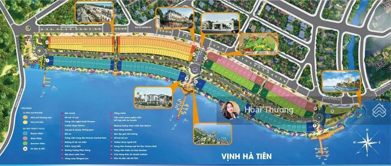 Hà Tiên Venice Villas mặt tiền đường số 6giá chủ đầu tư/TTtheo tiến độ 24th, 17.8tr/m20932 185 ***