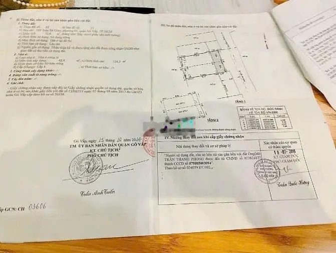 Bán nhà mặt tiền đường rộng (7,4x12) 163 Trần Bá Giao P5 Gò Vấp