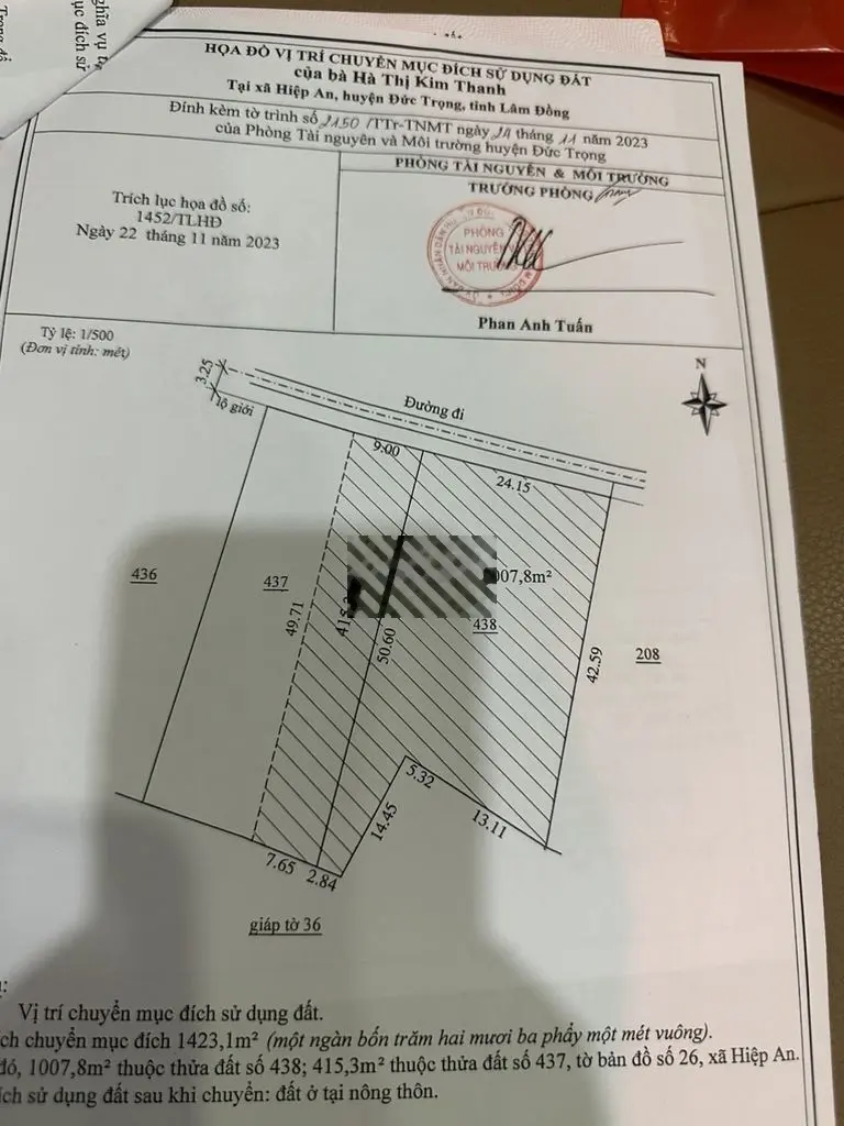 Bán đất Hiệp an giáp cao tốc liên Khương