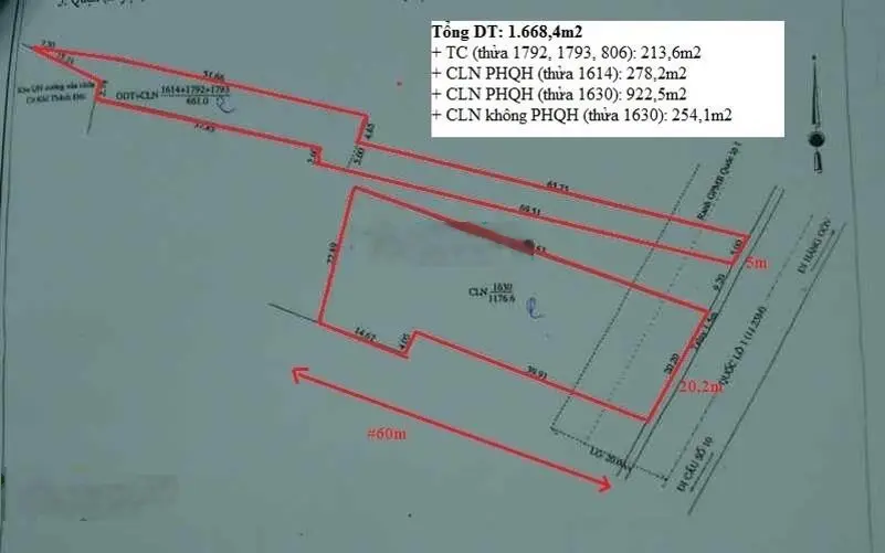 Đất bán tai Quốc Lộ 1A, Phường Ba Láng, Quận Cái Răng, TP. Cần Thơ