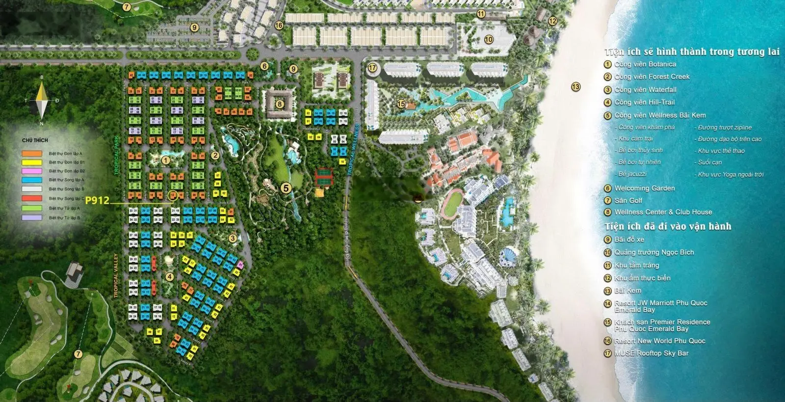 Bán biệt thự tại Sun Tropical Village, giá thỏa thuận, 150m2, 3 tầng, Phú Quốc, Kiên Giang