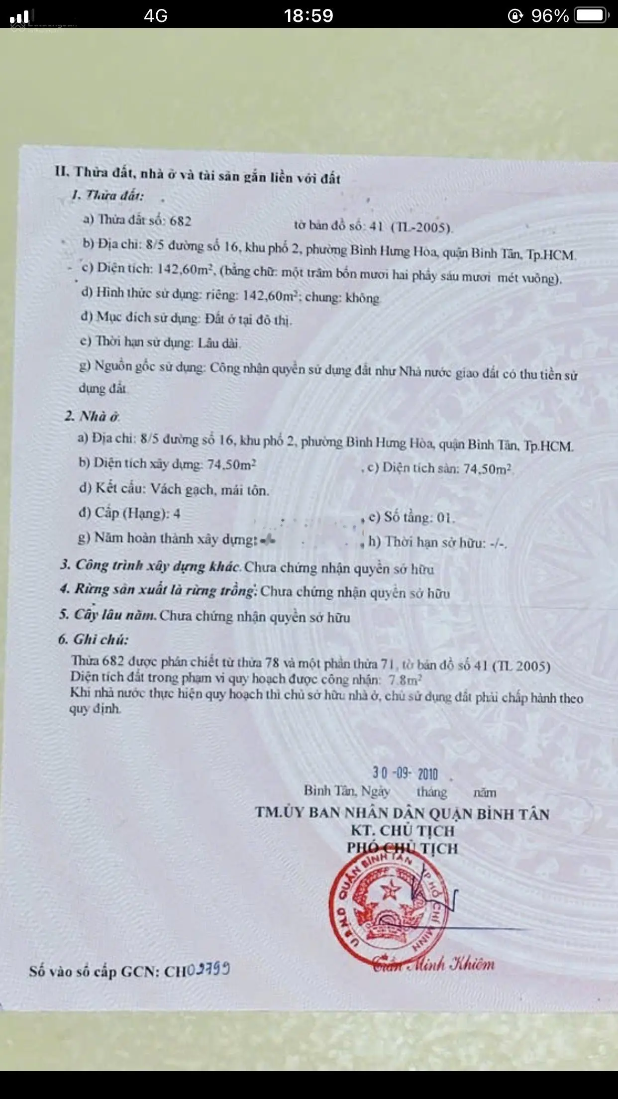 Chính chủ cần bán nhà trọ đang cho thuê mặt tiền hẻm 8 Đường Số 16, phường Bình Hưng Hoà