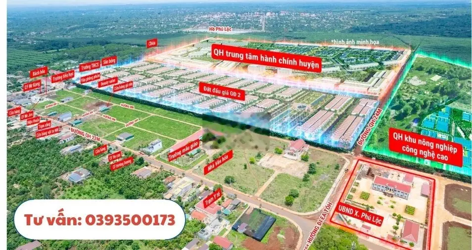 Cần bán đất thổ cư, 132m2, xây dựng tự do ngay chợ Phú Lộc, Krông Năng