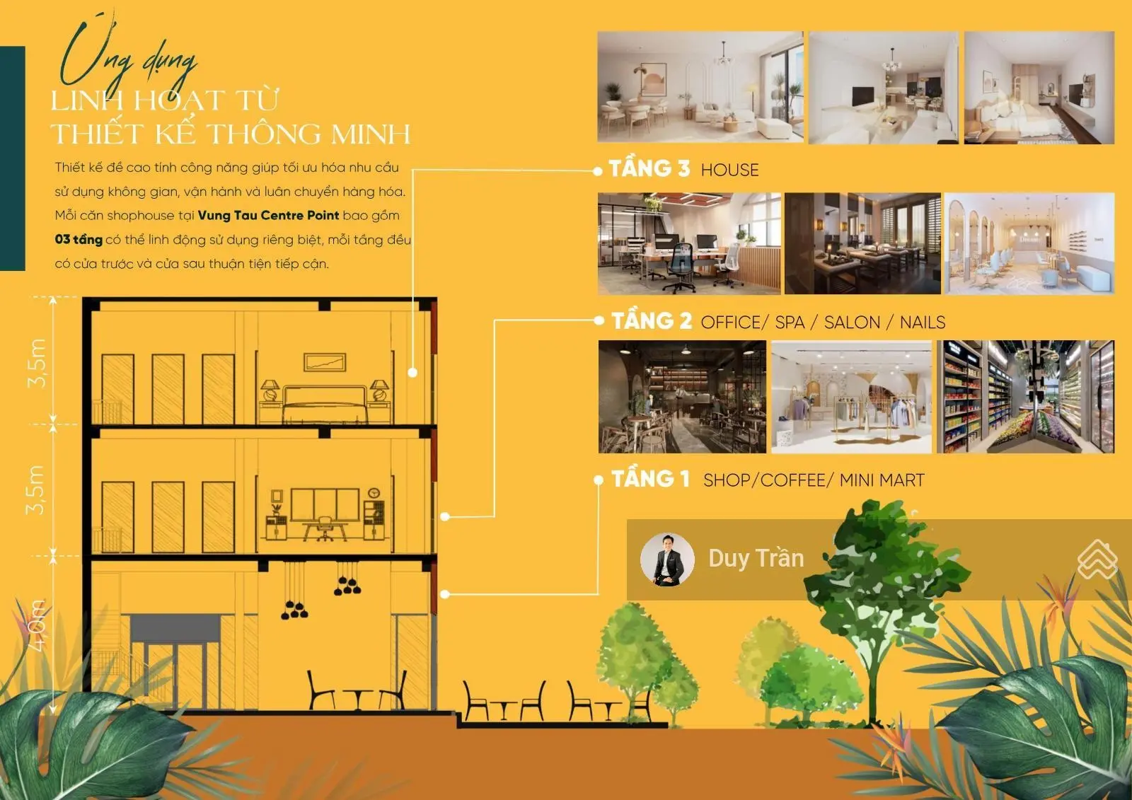 Bán shophouse tại Vũng Tàu Centre Point, giá ưu đãi chỉ với 50 triệu / m2, diện tích 404 m2, 3 tầng