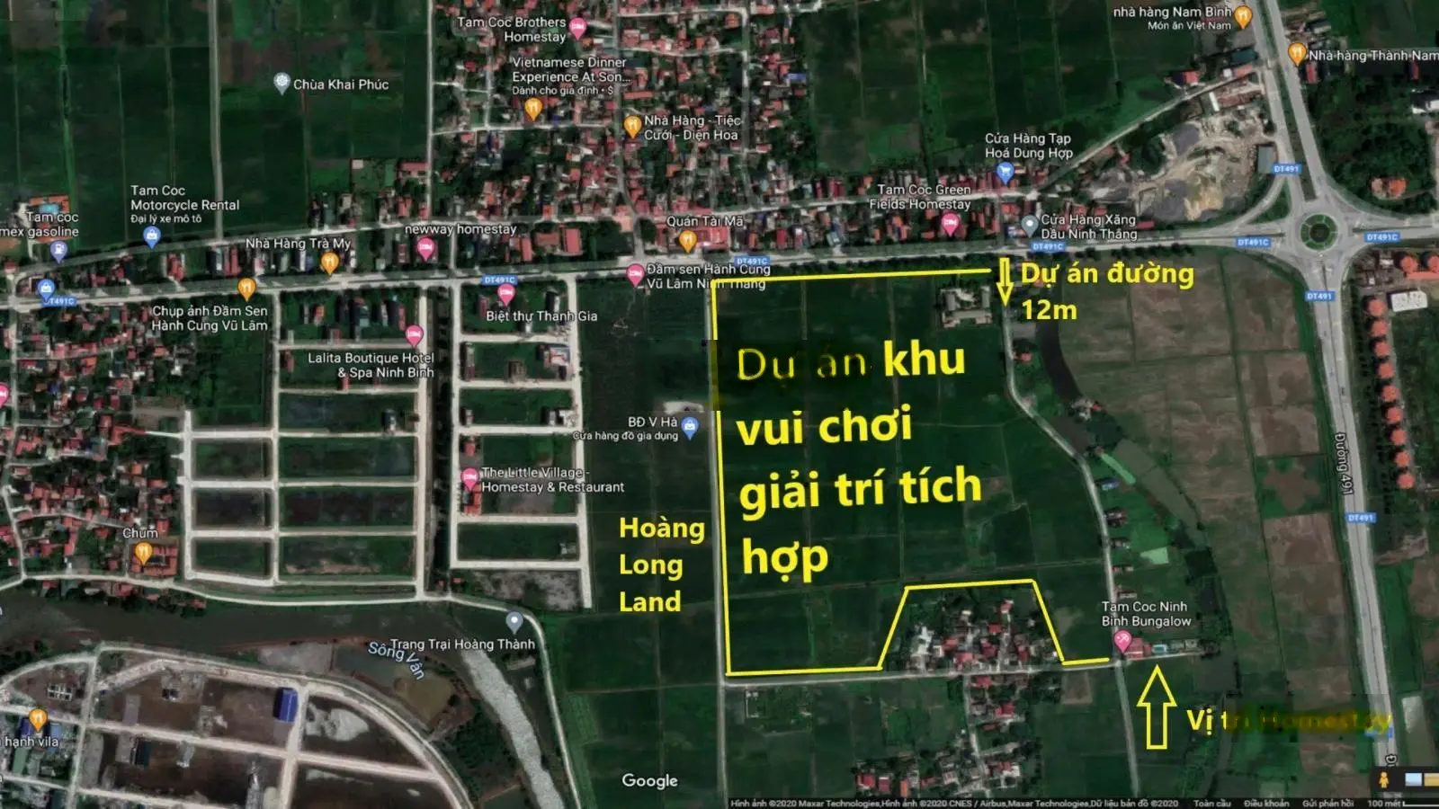 Homestay khu du lịch Tam Cốc - Ninh Bình, diện tích Tổng 1.300m2. Thiết kế sang trọng, hiện đại