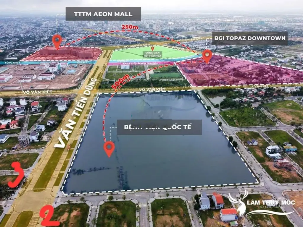 Tp Huế: Bán đất 2 mặt tiền 461m2, Văn Tiến Dũng, Cách AEON MALL 350m.