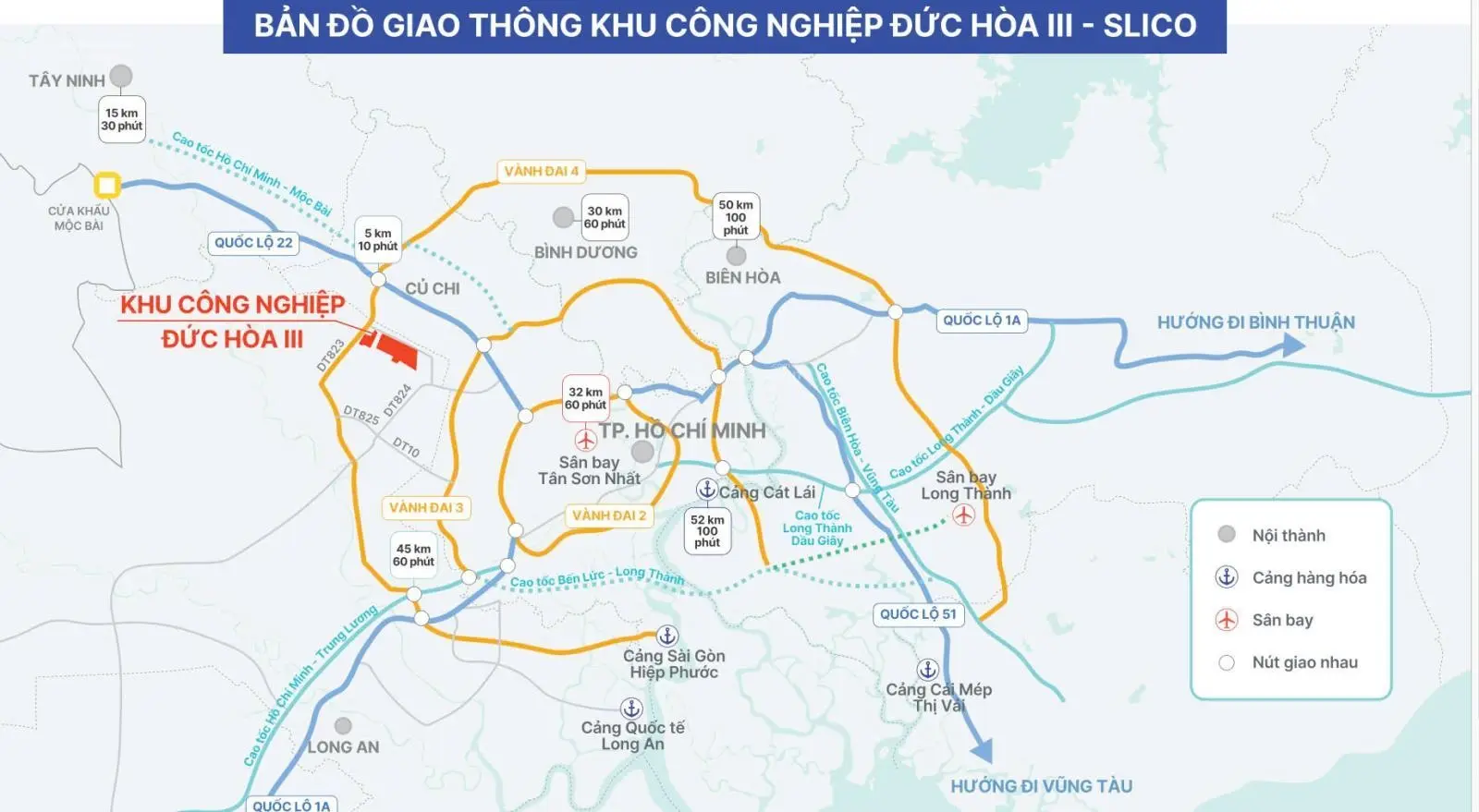 Cho thuê đất KCN tiếp nhận ngành Xi Mạ tại KCN Silico Đức Hòa 3 DT 0.7ha 1ha 55 ha