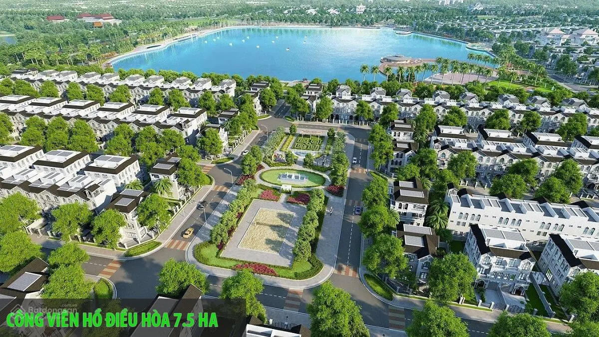 Biệt thự view hồ điều hòa 7,2ha DT 350m2 vượng phong thủy Từ Sơn Garden City 15 tỷ: 0966228003