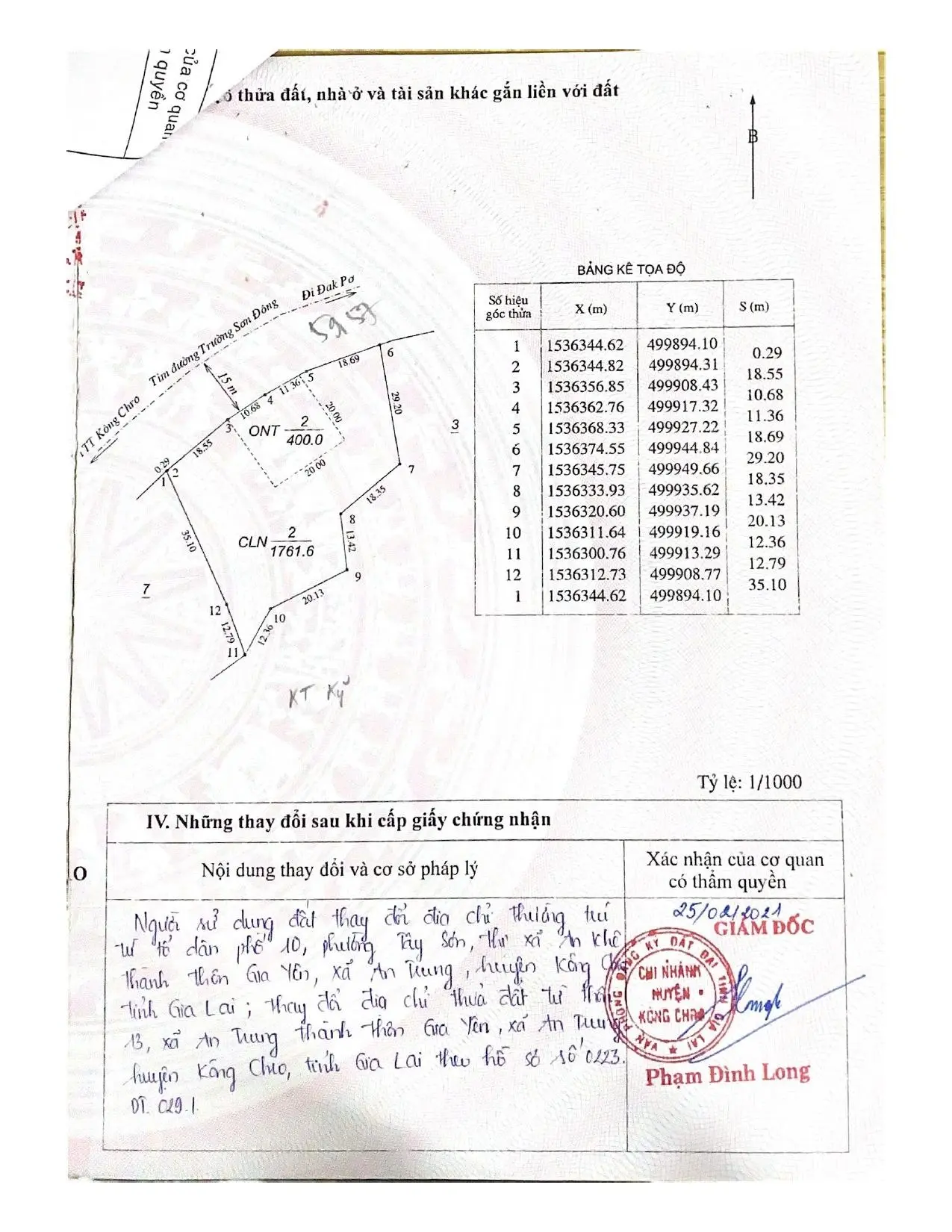 Cần bán đất mặt tiền đường Trường Sơn Đông thuộc thôn 13, xã An Trung, huyện Kông Chro, Gia Lai