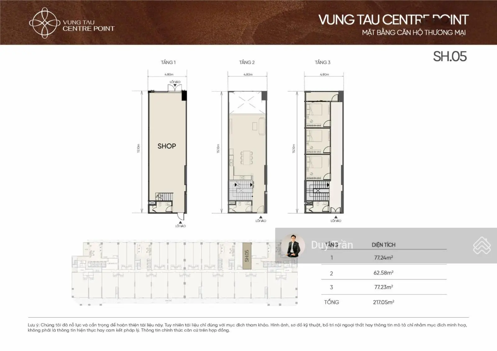 Bán shophouse tại Vũng Tàu Centre Point, giá ưu đãi chỉ với 50 triệu / m2, diện tích 404 m2, 3 tầng