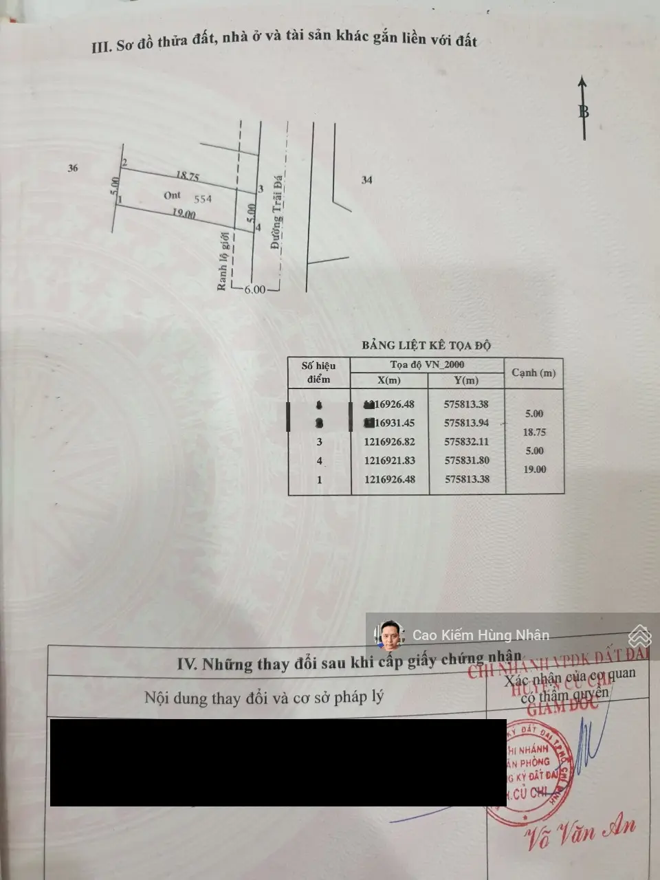 Bán đất xã Phước Hiệp Củ Chi, 5x19m thổ cư. Giá 1 tỷ 100 triệu còn bớt