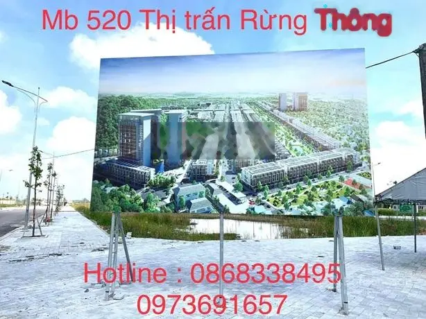 ĐẤT ĐẸP GIÁ TỐT CHÍNH CHỦ CẦN BÁN Lô Đất Tại Đô thị 520 Thị trấn Rừng Thông,Thanh Hoá.