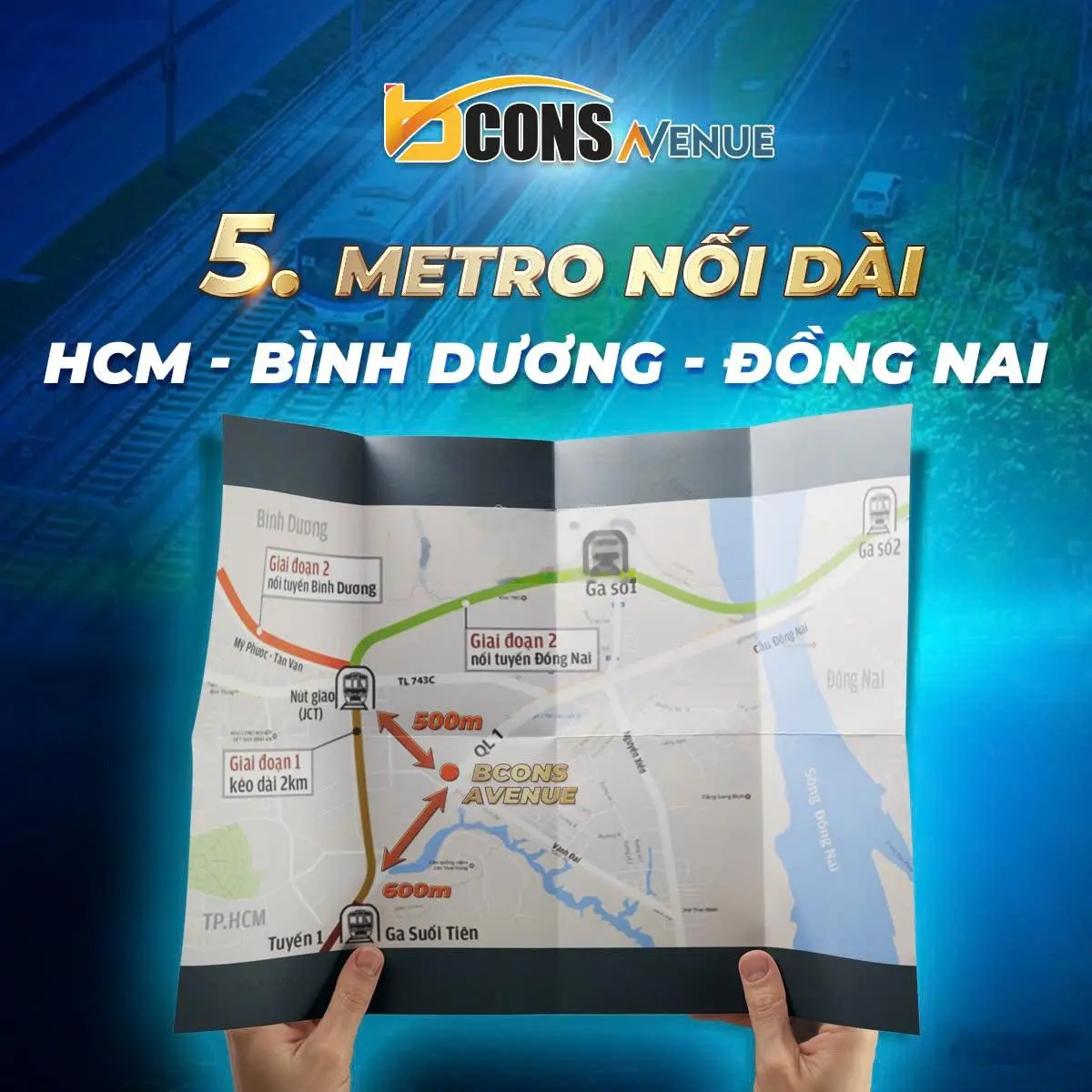 Chính thức nhận booking giai đoạn 1 dự án Bcons Avenue MT Xa Lộ Hà Nội, CK 5,6%