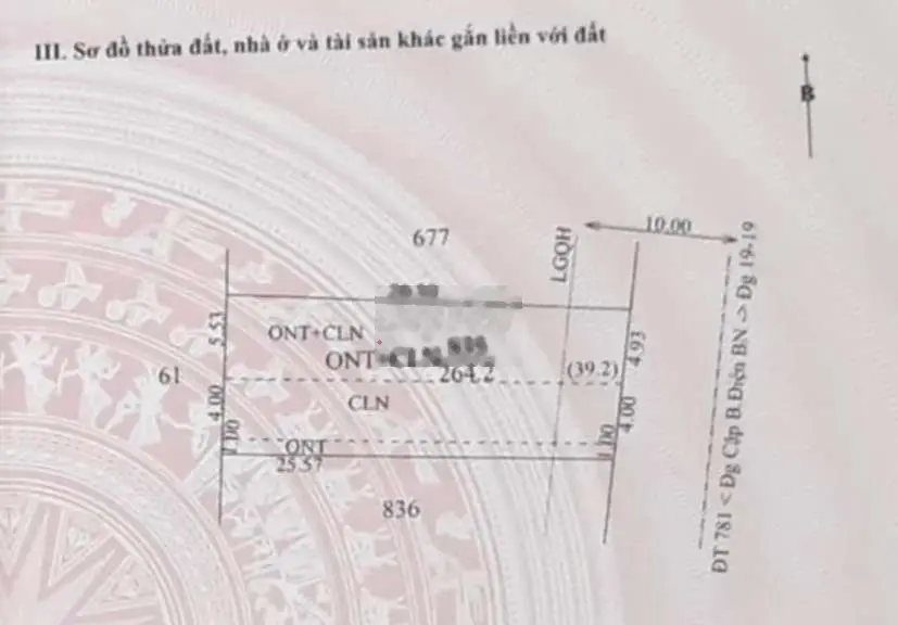 Chính chủ cần bán đất kèm nhà cấp 4 gần Ủy ban, trường học, chợ.