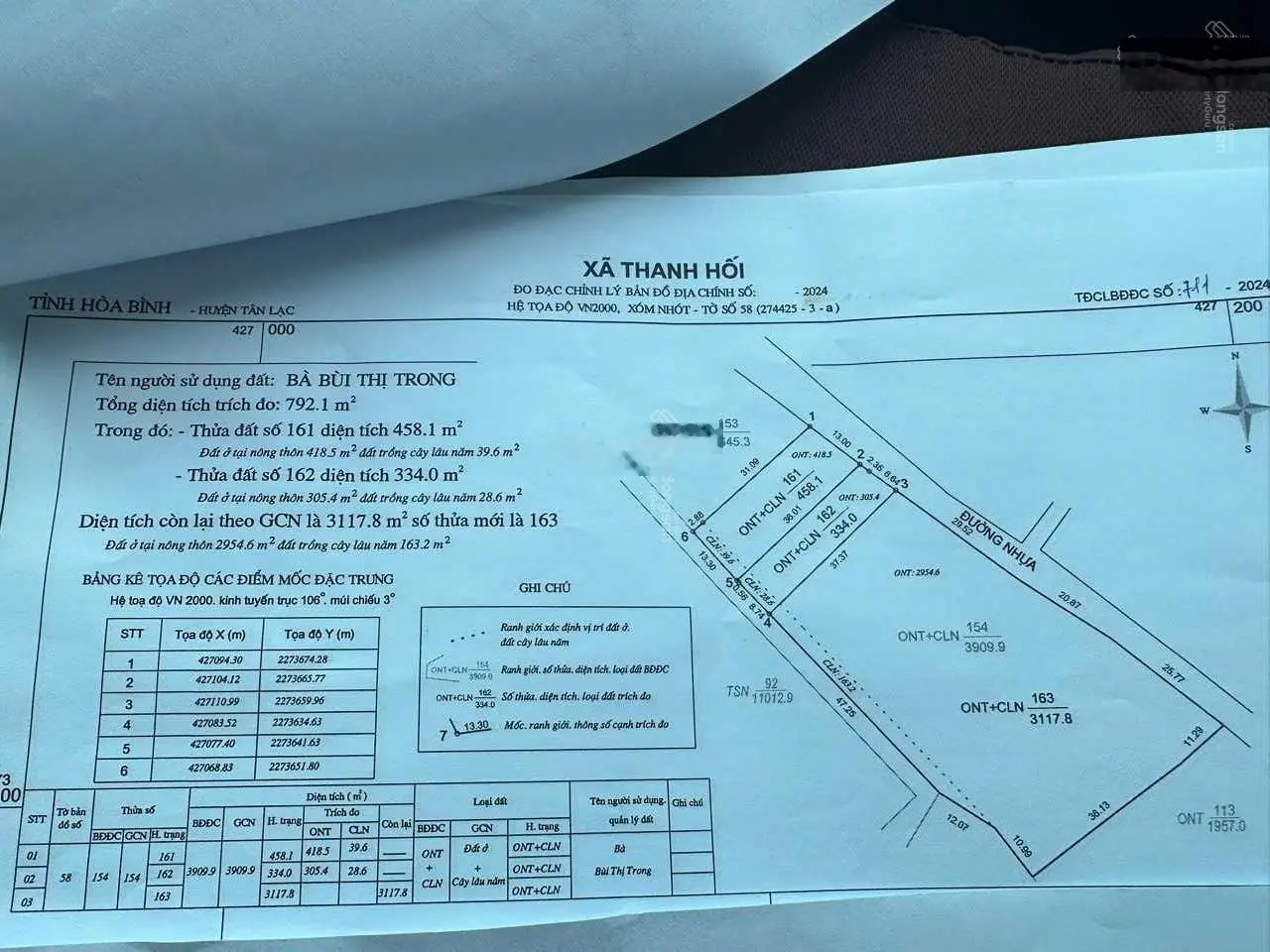 Siêu phẩm bám đường nhựa liên xã. DT 458m2 tại Thanh Hối - Tân Lạc - Hoà Bình. Sau bám hồ view rộng