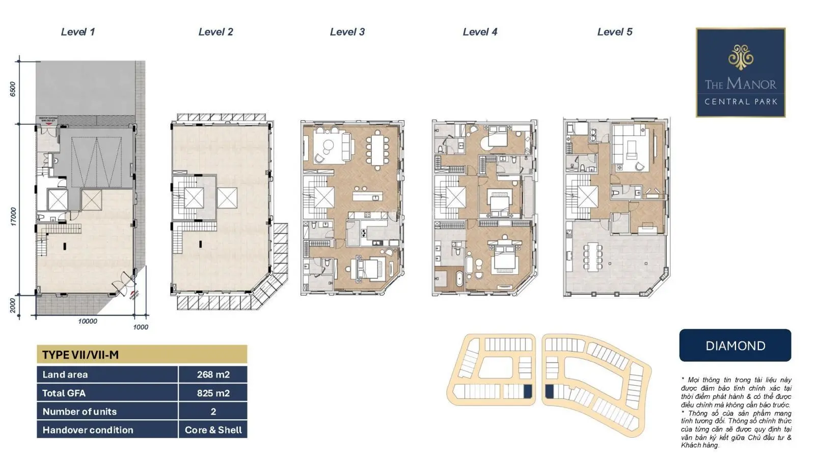 bán toàn bộ quỹ căn góc siêu đẹp tai Block 19, 3 mặt thoáng tù 160m2, tại The Manor Central Park