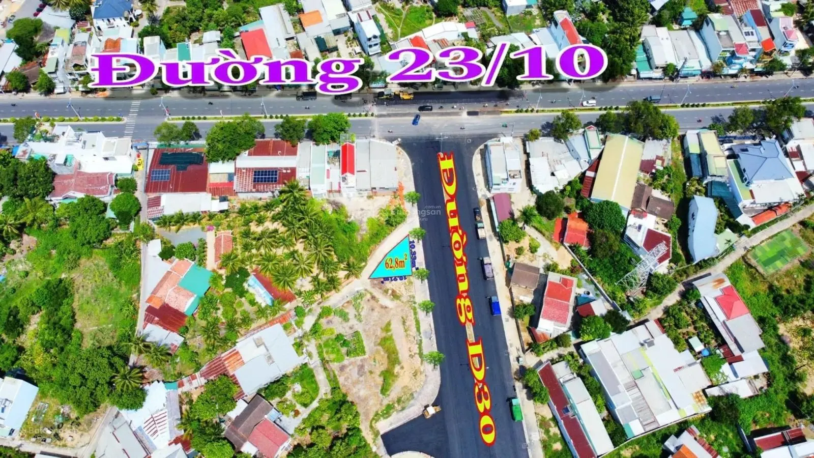 Bán lô đất đường D30 Nha Trang (đường rộng 30m) Ngang mặt tiền đường 10.3m Giá 2.9 tỷ