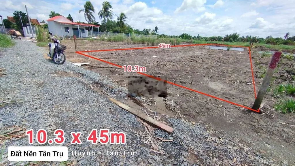 Lô đất vườn 10.3 x 45m đường 3m ôtô tới đất