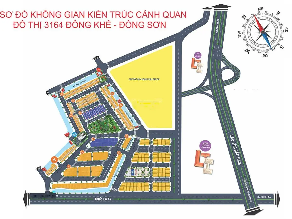 Bán đất mới đấu giá MB 3164 (Lô H.02) chính chủ, cạnh nút giao cao tốc Đông Sơn, Thanh Hóa