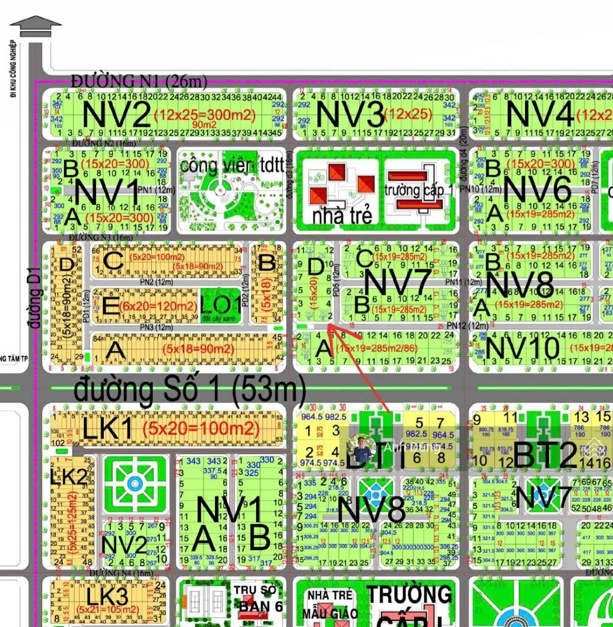 Bán lô đất nhà vườn góc đường 12m&12m, dự án HUD Nhơn Trạch, giá cực rẻ