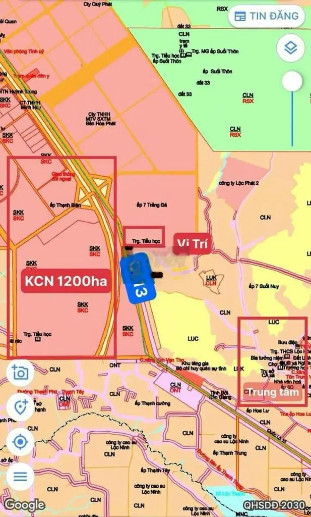 Bán đất thổ cư giá 200 triệu, diện tích 250 m2, tại Lộc Ninh, Bình Phước