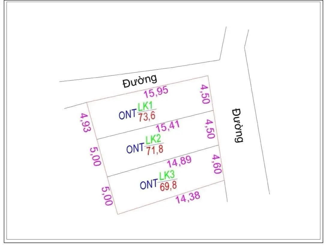 Bán nhanh 215,2m2 Tân Tiến- Văn Giang đường ô tô 7 chỗ vào thoải mái, chia 3 lô siêu đẹp