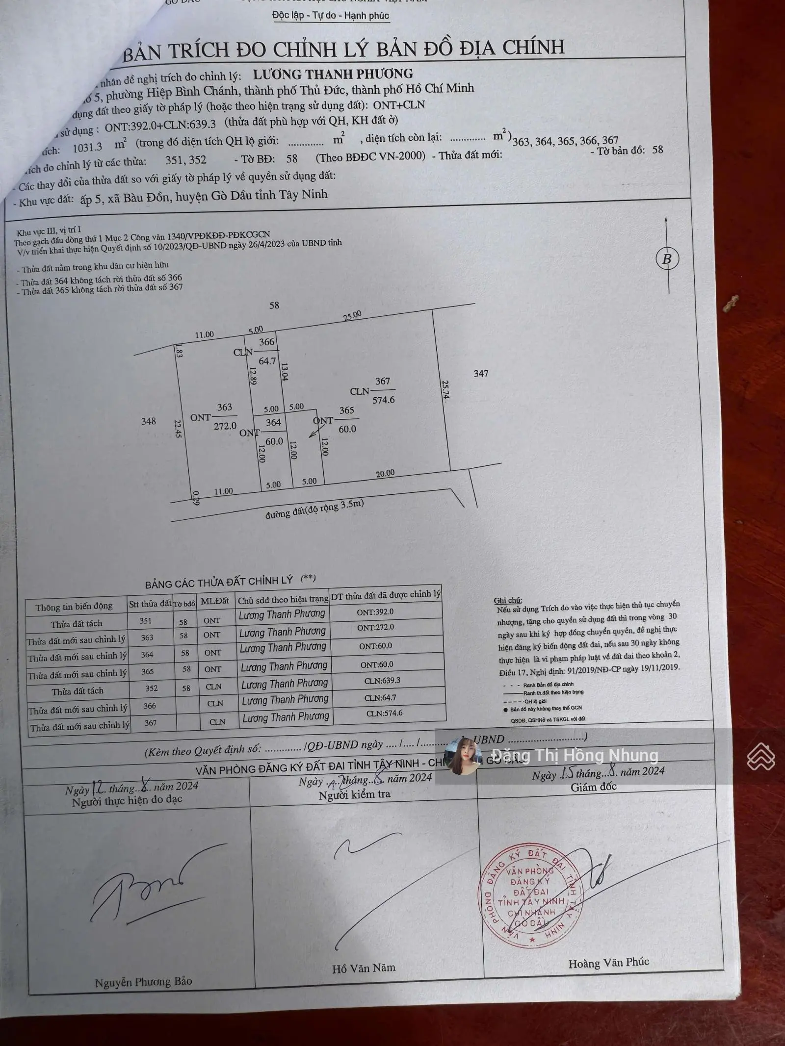 Gần KCN Phước Đông, 500tr, 5*24m có TC cách ĐT 782 chỉ 200m, đường thông không mồ mả