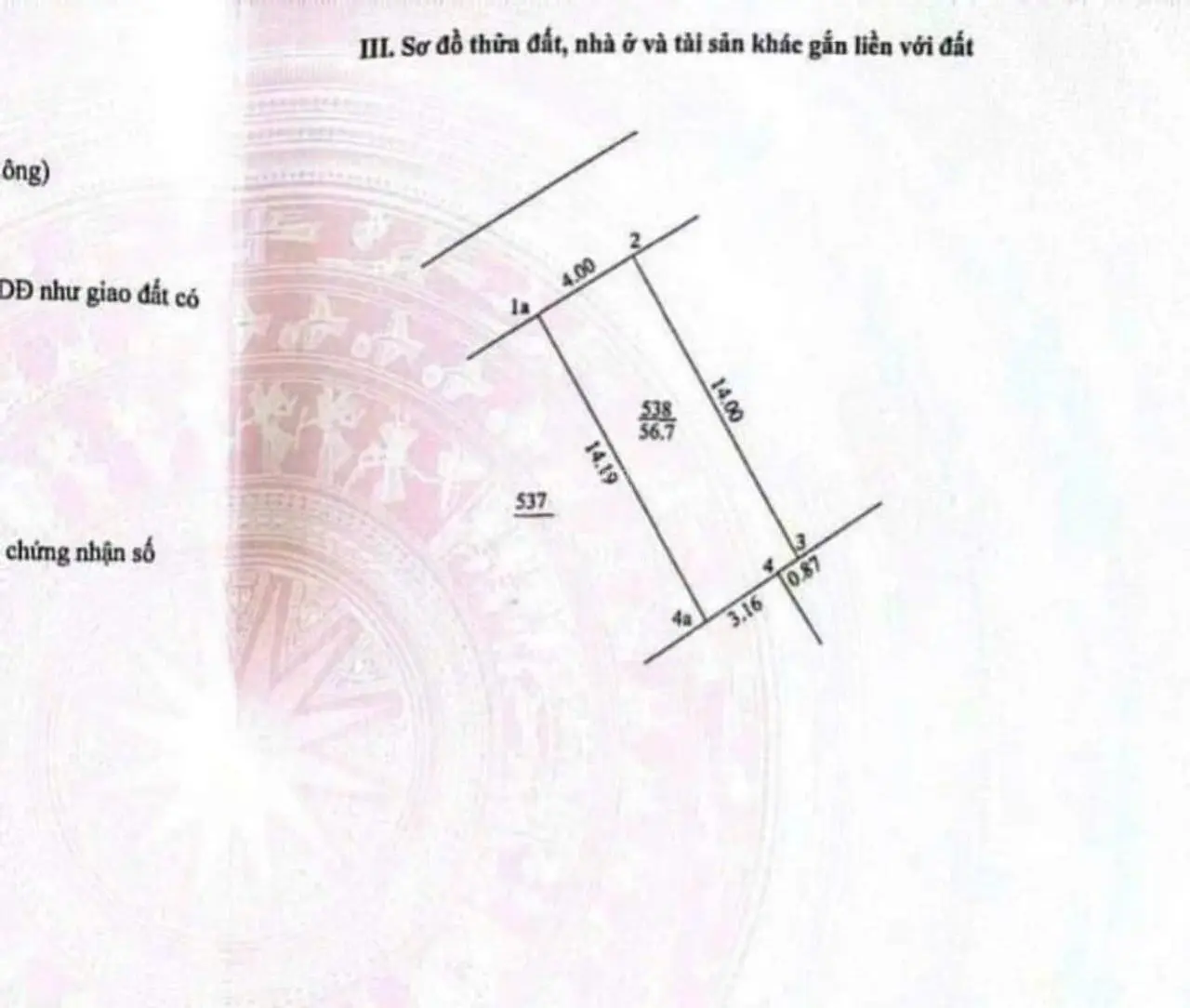 55m2 và 56,7m2 đất Hiệp Thuận, Phúc Thọ Hà Nội. Ngõ thông ô tô qua