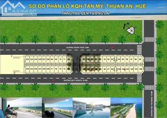 Bán đất 148m2 đường QH 16.5M - Khu quy hoạch Tân Mỹ - Thuận An