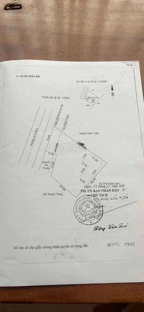 Cần bán mặt tiền Hồ Văn Mên, TP Thuận An, Bình Dương