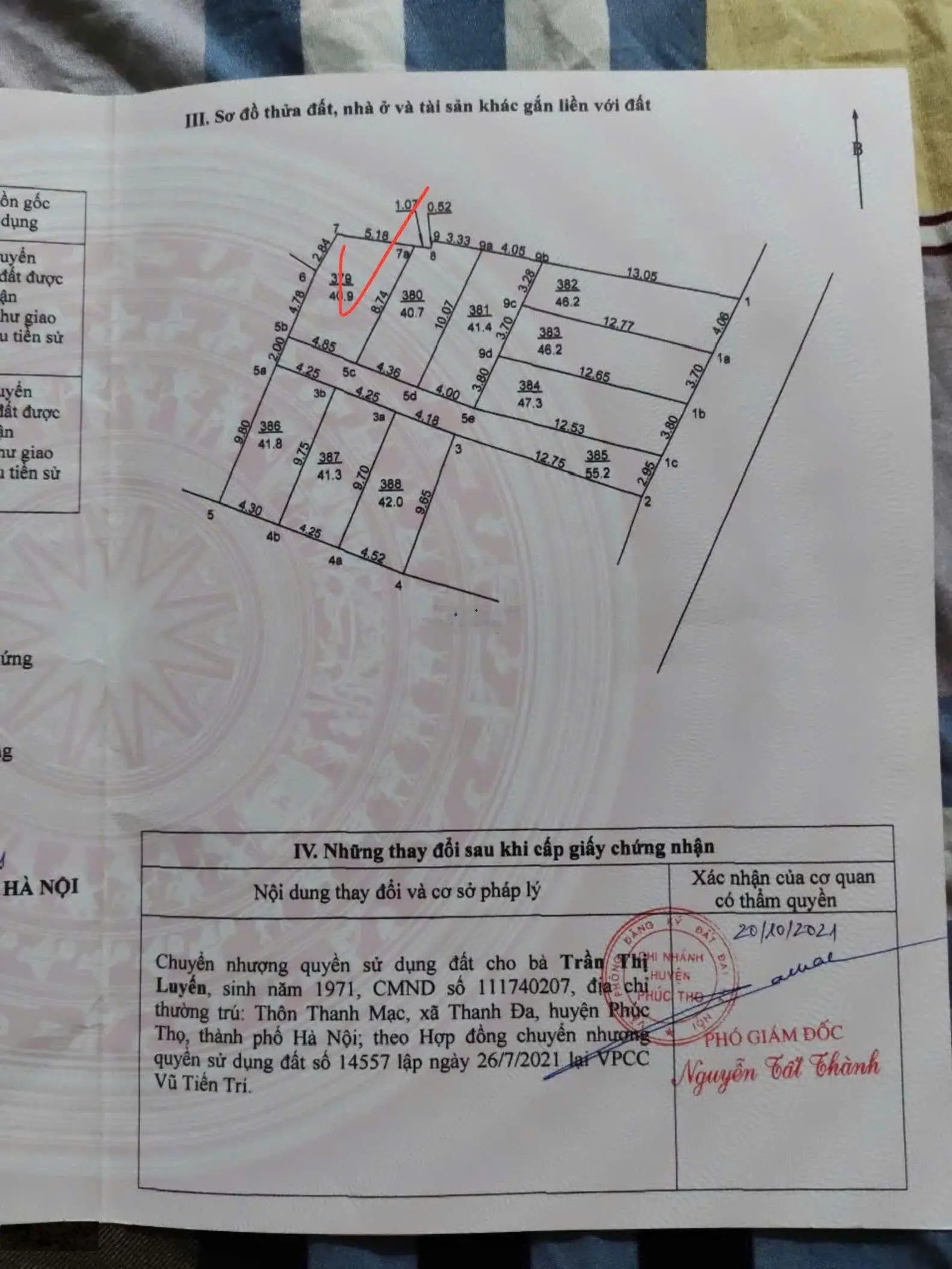 Chính chủ gửi bán 41m2 Thôn Nội - Tam Thuấn - Phúc Thọ Hà Nội. Gần trường cấp 1,2, trường