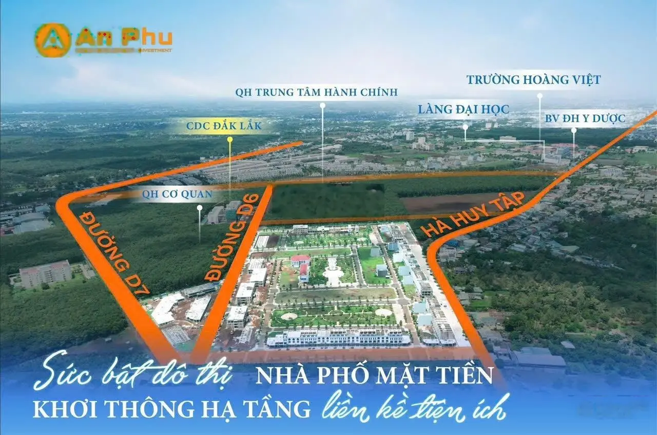 Đất nền Ân Phú - Vị Trí đắc địa liền kề khu trung tâm hành chính mới TP Buôn Ma Thuột