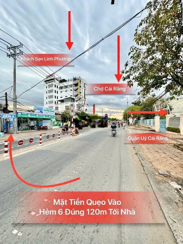 NHÀ TRỆT LẦU - HẺM 6 PHẠM HÙNG - ĐỐI DIỆN UBND - GẦN CHỢ CÁI RĂNG