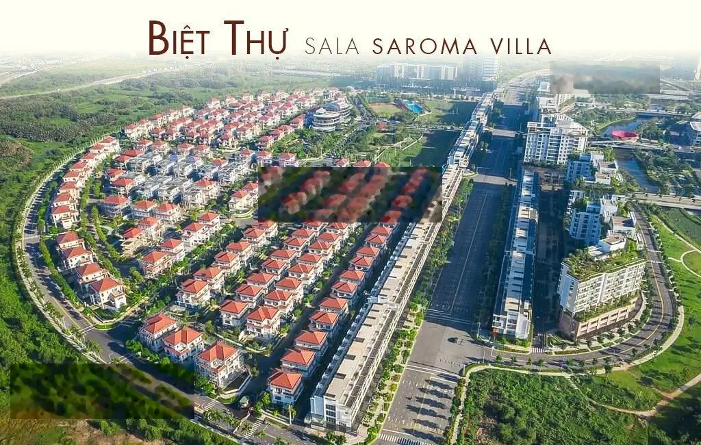 Biệt thự Saroma Villa - khu đô thị Sala Thủ Thiêm: 331.5 m2 đã hoàn thiện - giá bán 300 tỷ