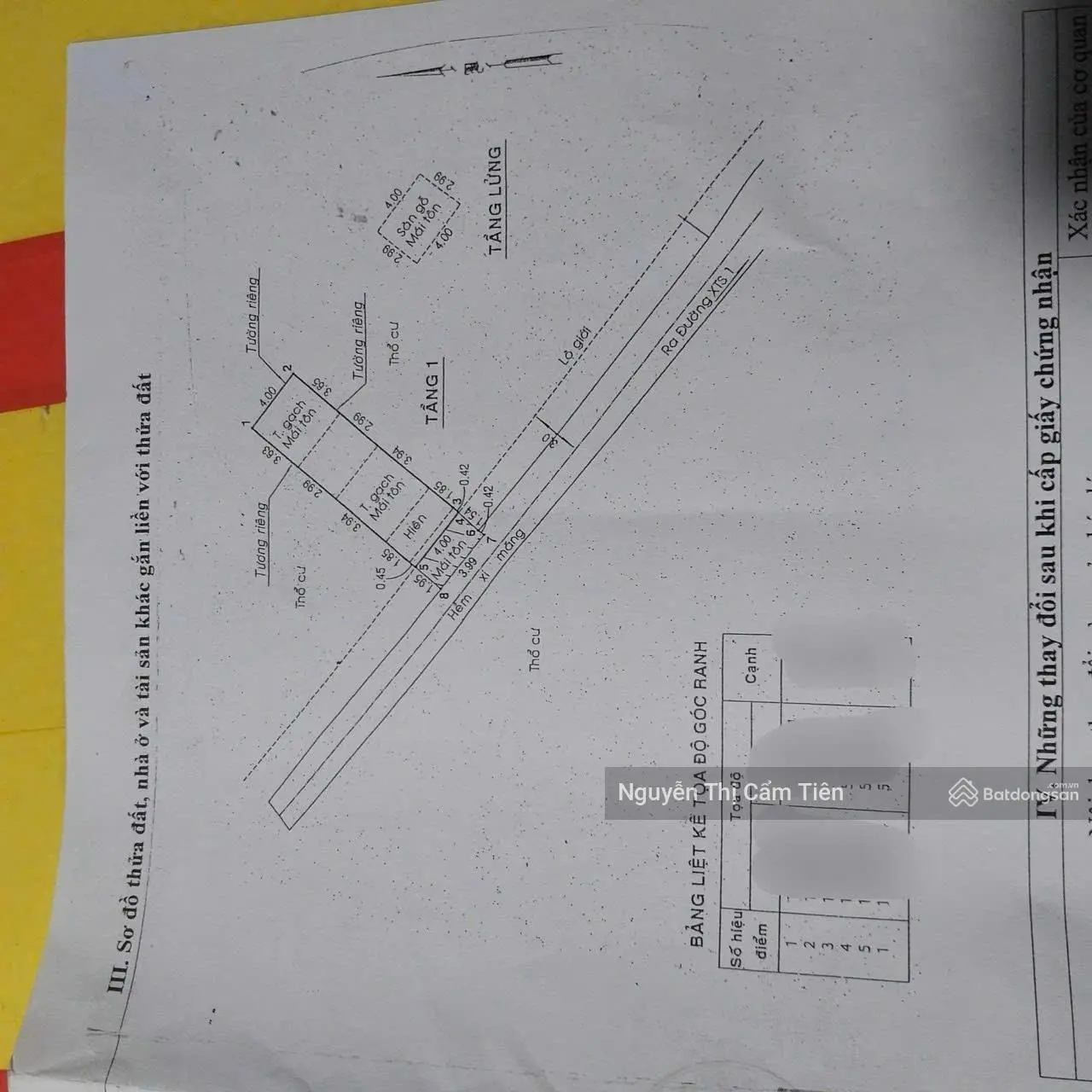 Nhà nát tại đường Nguyễn Thị Đành, dân cư xung quanh đông đúc 52m2 sổ hồng TL