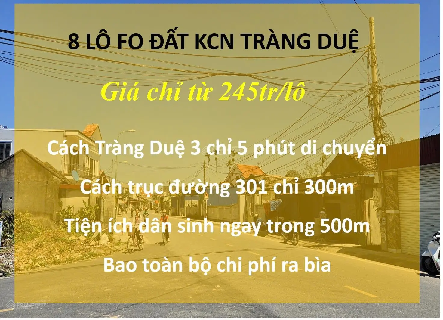 Bán lô đất rẻ nhất thị trường hải phòng tại thời điểm này tại bát trang an lão gần LG3 giá chị 245T