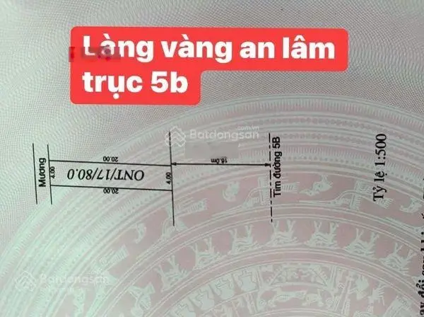 Bán lô đất đẹp nhất dãy trục đường 5B - Gần KCN, QL37 có thể kinh doanh buôn bán các mặt hàng