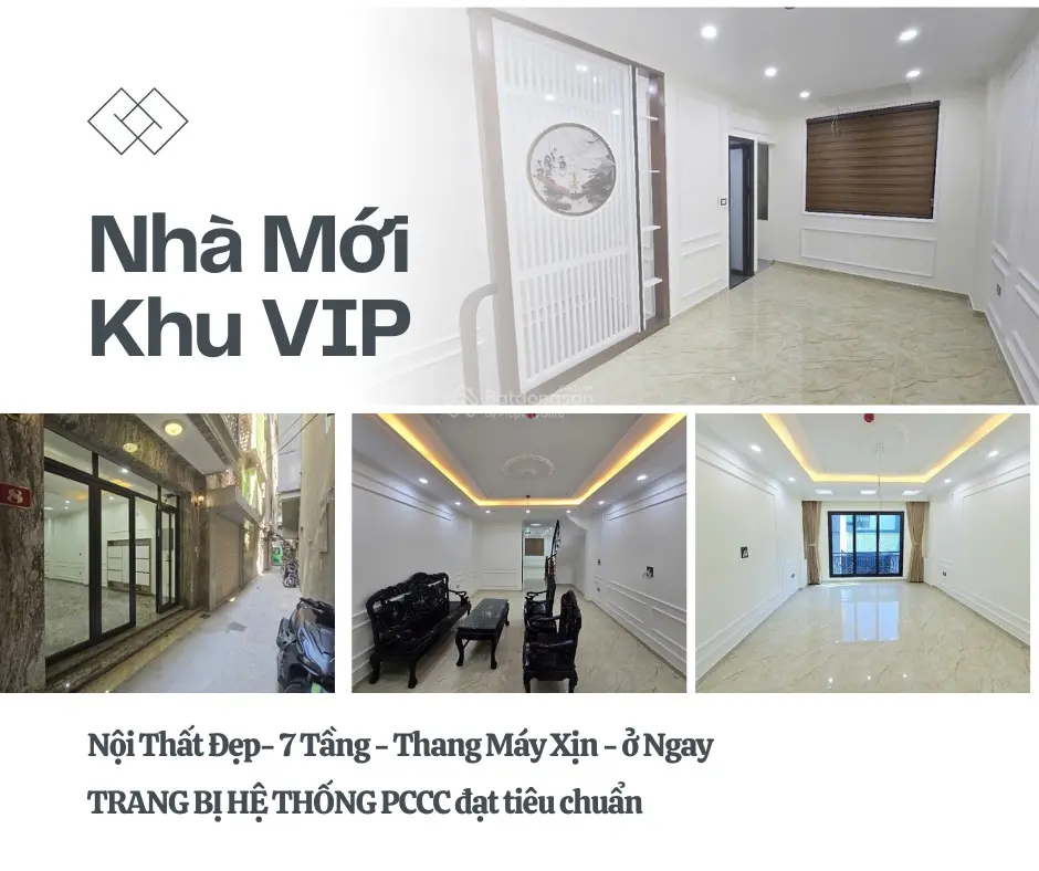 Bán nhà Phố Đội Cấn, Khu VIP, Nội Thất Đẹp, Thang Máy Xịn, Ở Ngay, 51mx7T, Giá: 19,8 Tỷ.