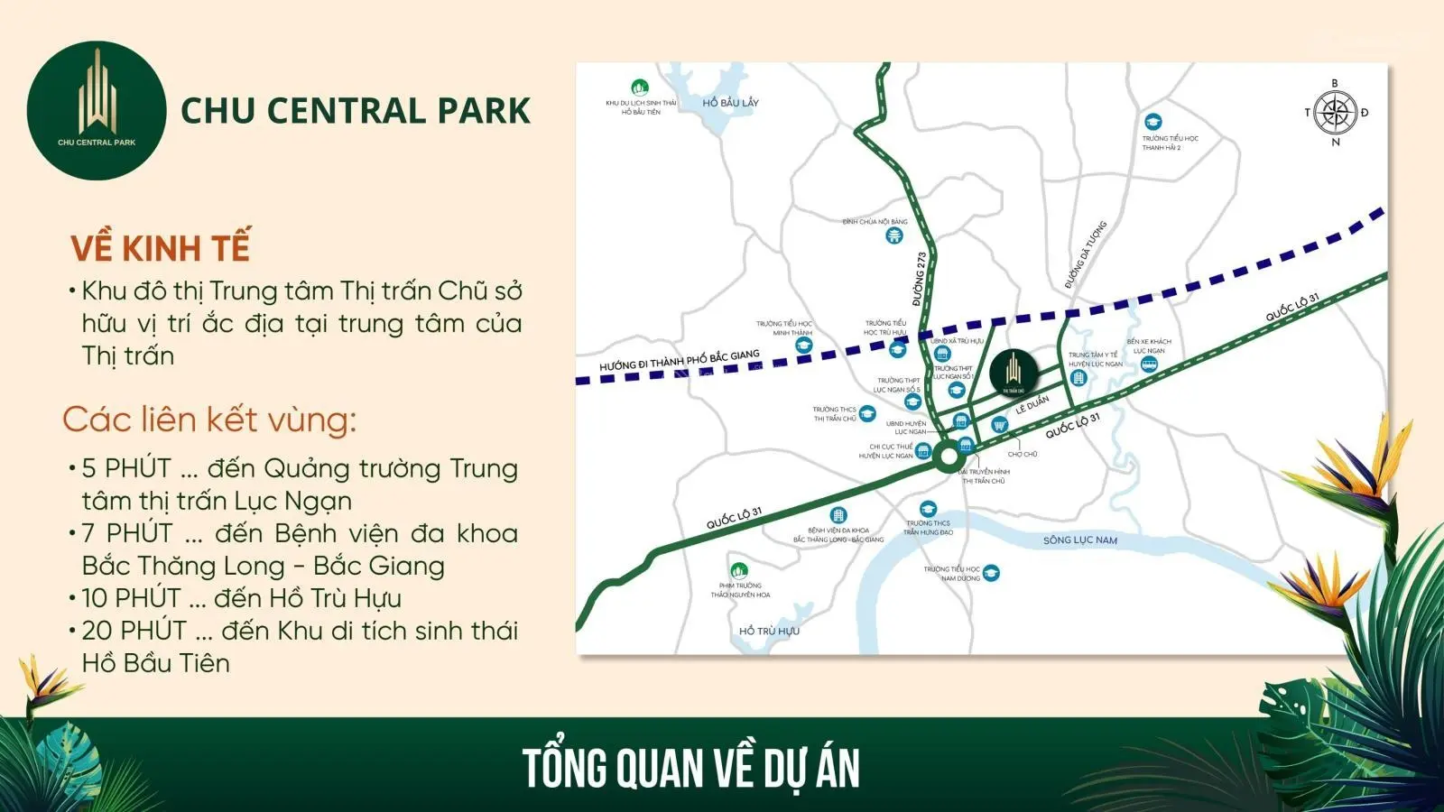 Cơ hội đầu tư đất nền dự án CHU CENTRAL PARK tại TRUNG TÂM THỊ XÃ CHŨ, LỤC NGẠN, BẮC GIANG