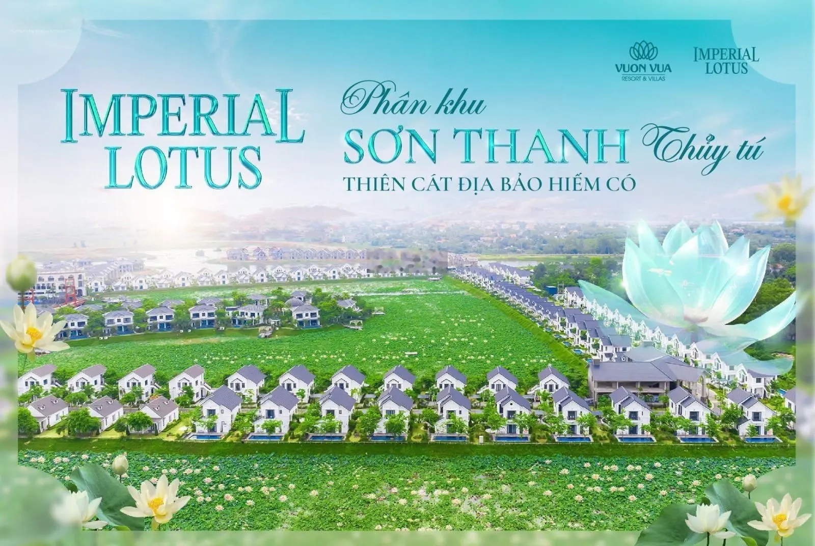 Duy nhất 6căn biệt thự đảo khoáng nóng Onsen Villas vườn vua Resort Imperial Lotus giá chỉ từ 6.3tỷ