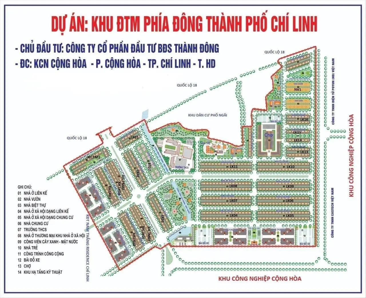 Lô góc duy nhất có sổ tại KĐT Thành Đông, Chí Linh, HD