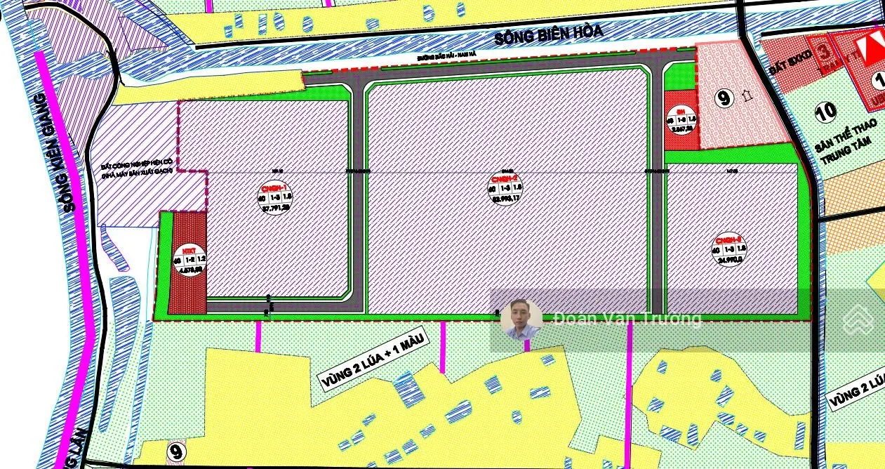 Phòng KD CĐT. Mở bán CCN Nam Hà Tiện Hải Thái Bình. DT 6000m - 8000m - 1ha - 1,3ha. Giá 1,706 tr/m2