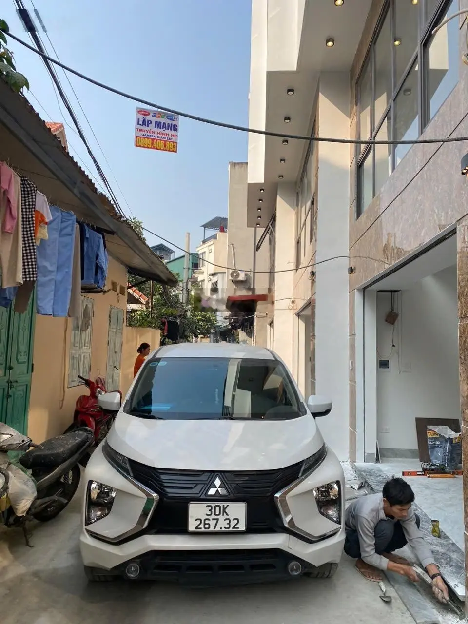 Ngõ thông - ô tô đỗ cửa vào nhà - 6 tầng ô chờ thang máy - view AEON MALL - cầu Vĩnh Tuy ~ 6 tỷ