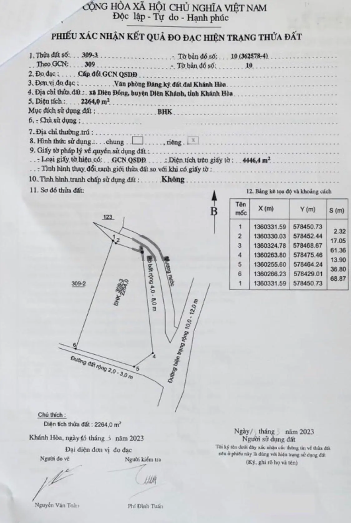 Đất dân cắt bán mặt tiền đường nhựa liên xã Diên Đồng giá đầu tư chỉ từ 599 triệu